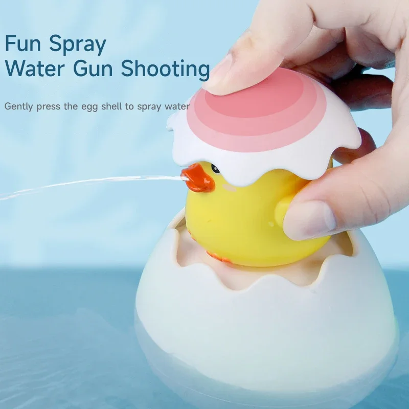 Babyzwemspeelgoed Badpeddelspeelgoed Schattige eend Pinguïn Ei Badkamer Beregeningsspeelgoed Voeg kinderen toe Douche Delight Time Toy Gift