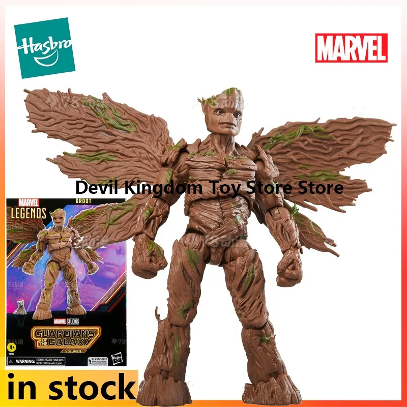 Hasbro Produces 1/12 Finished Mobile Doll Marvel Legends Series Guardians of The Galaxy 3 Anime Groot Character Collection Model