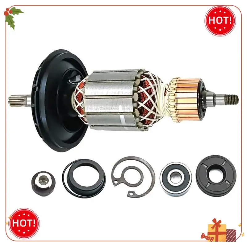 ABLE-Replacement Armature Set For RH540 Armature Rotor 1619P10864 With Accessories For RH540 RH540S RH540M