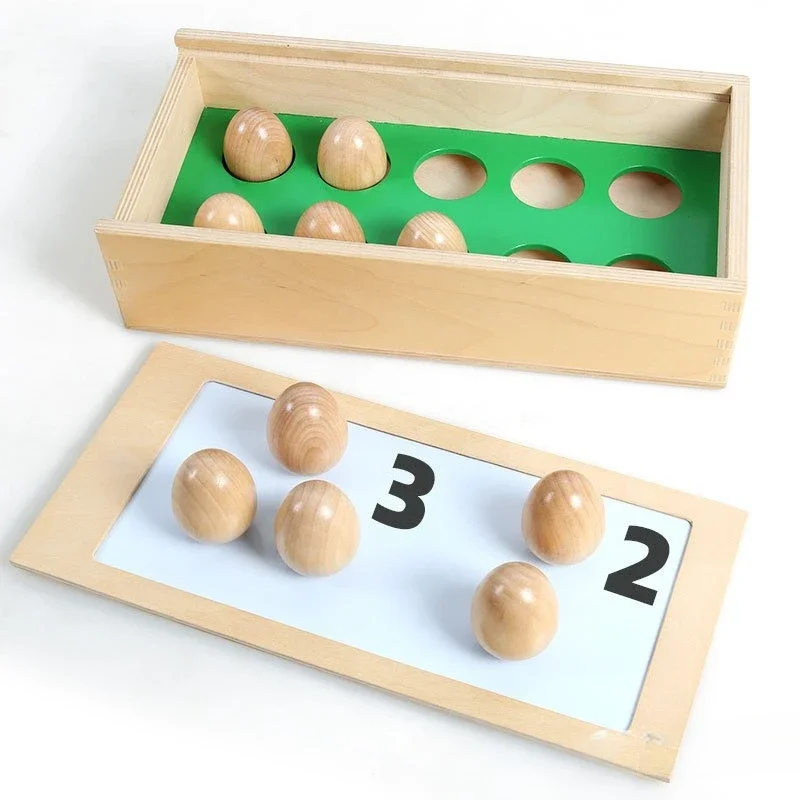 

Children's Early Education Math Enlightenment Matching Puzzle 1-10 Numbers Paired Wooden Toys