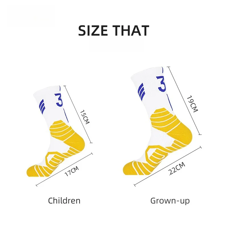 عالية الجوارب الركبة المهنية كرة السلة الجوارب الجديدة جوارب رياضية تنفس في الهواء الطلق تشغيل الدراجات الرجال النساء الطفل جوارب رياضية #6
