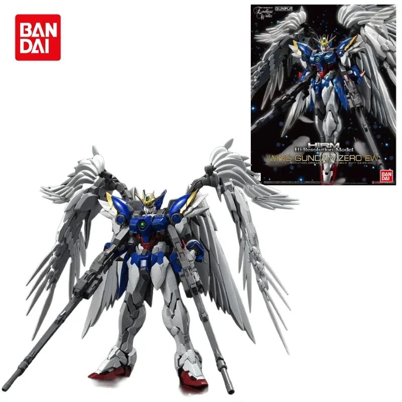 

В наличии, оригинальная Bandai GUNDAM HIRM 1/100 WING GUNDAM ZERO EW в сборе, аниме, экшн-фигурка, модель игрушки, коллекция, детские куклы, подарки