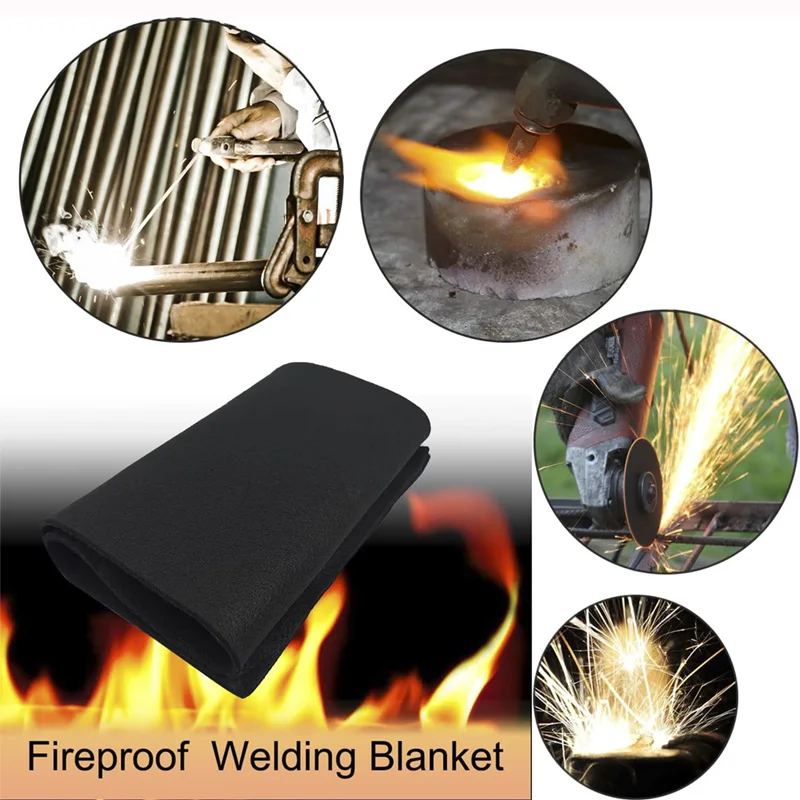 Carbon Fiber Felt Felt Fireproof Welding Protective Blanket High-temperature Resistant Flame-retardant Welding Equipment &Supply view 5