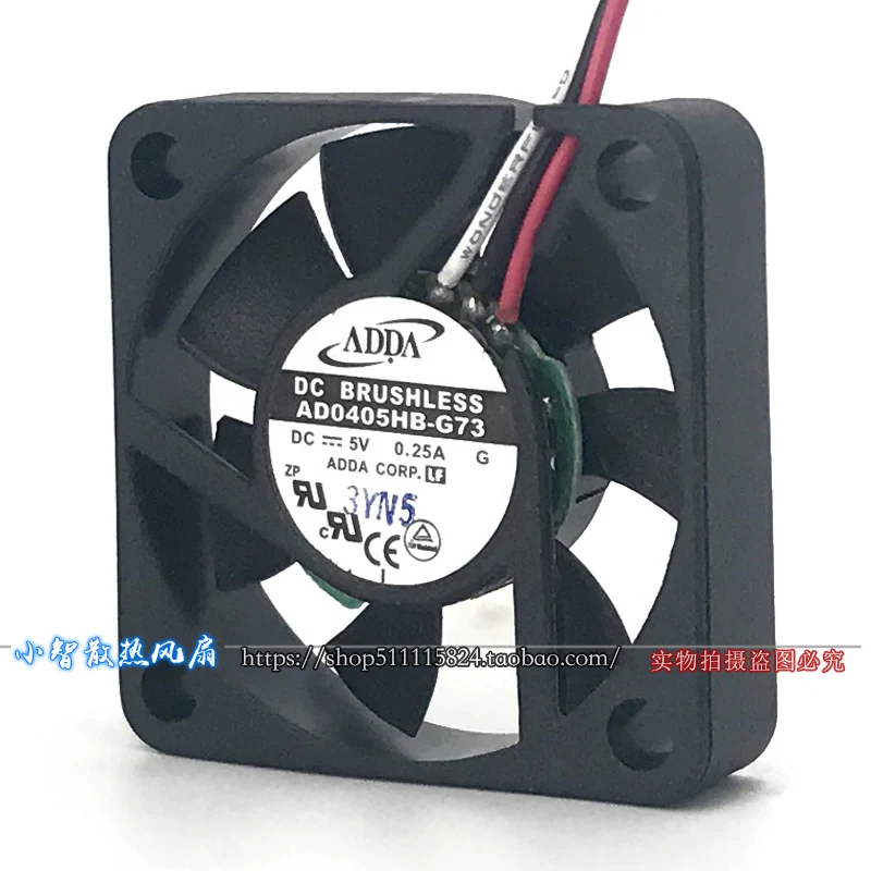 ORIGINAL AD0405HB-G73 5V 0.25A 4010 40*40*10mm KIPAS PENDINGIN BARU RADIATOR