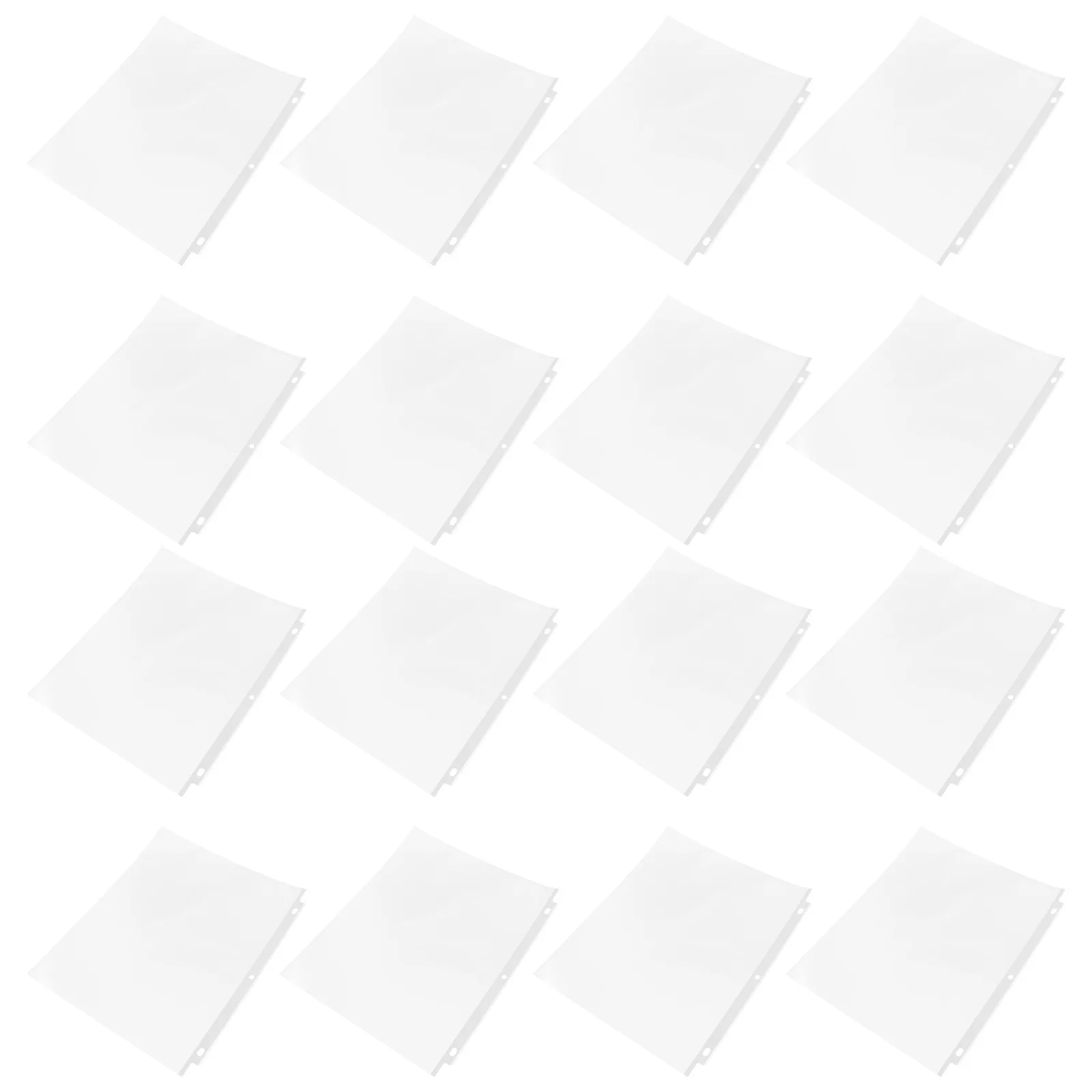 50 قطعة A4 واقيات الورق الثقيلة الأكمام البلاستيكية الشفافة للمجلدات منظم المستندات حامل الورق صفحة مثقوبة