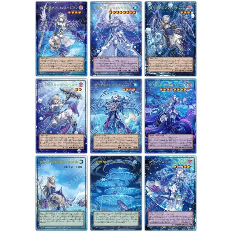 

Yu-Gi-Oh Flash Card Tearalaments Merrli Havnis Reinoheart Diy NPR Anniversary Imprint Anime Collection Action Toy Figures Gifts