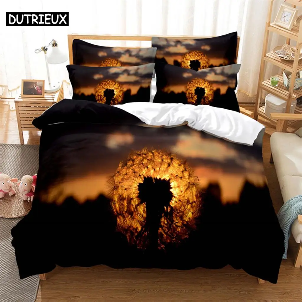 

Dandelion Fashion Bedding Set 2/3pcs 3D Digital Printing Duvet Cover Sets 1 Quilt Cover + 1/2 Pillowcases US/EU/AU Size