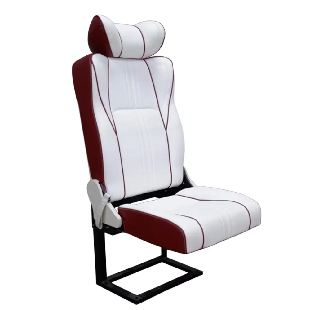 Wholesale Custom RV Seat Adjustable Camper Van Bed Seat with Forward-Folding Backrest Cushions Versatile Tour Guide Chair
