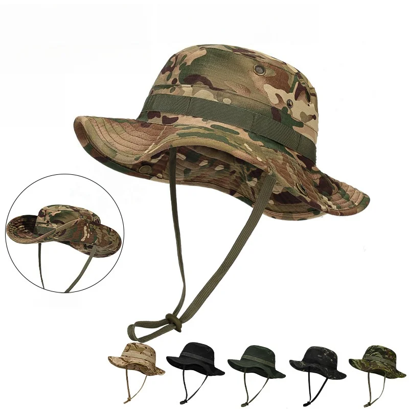 Sonnenhüte für Männer und Frauen Bucket Hat UPF 50+ UV-Schutz Boonie Hut für Safari Angeln Wandern Garten Strand