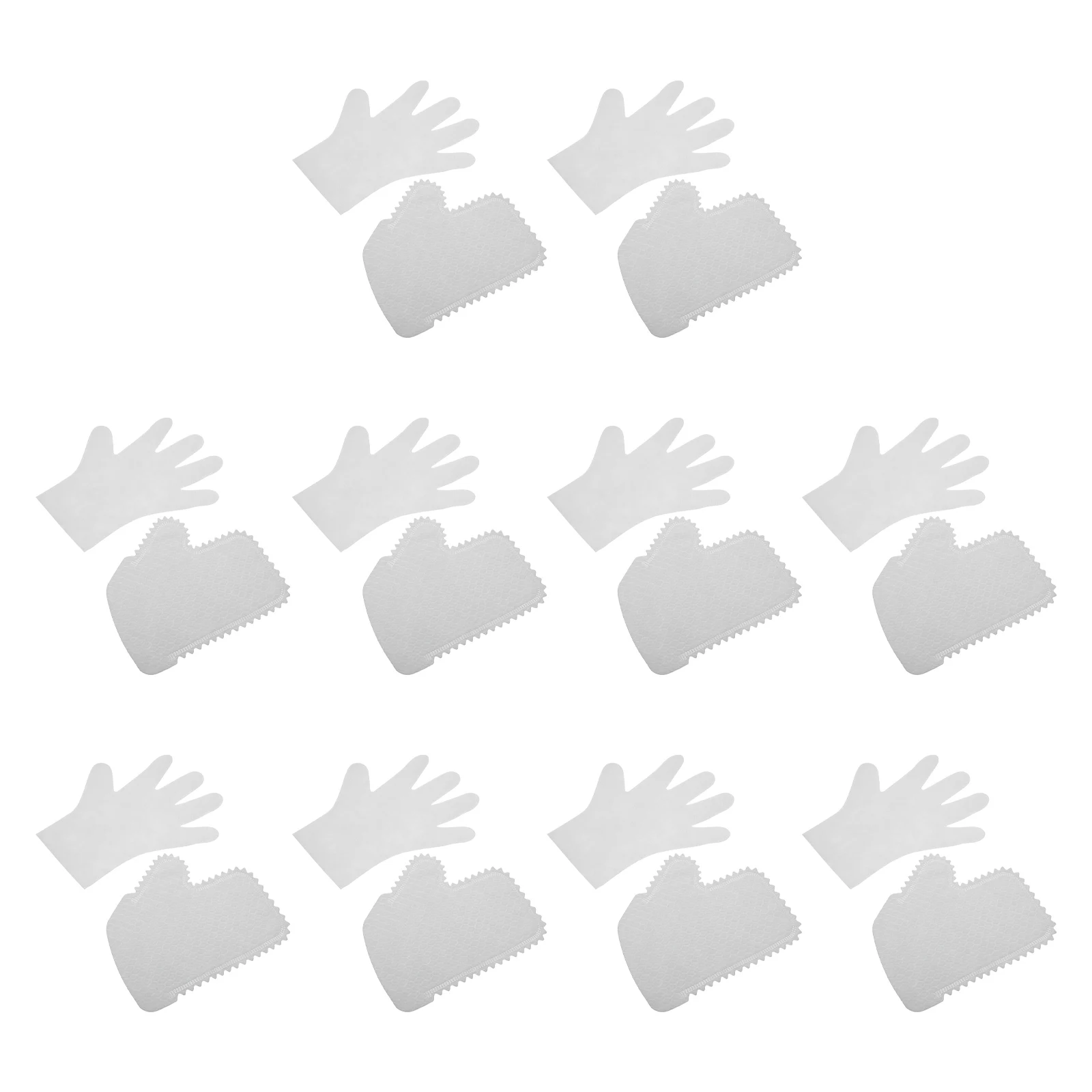 

2 Sets Dust-proof Disposable Non-woven Cleaning Gloves Fabric Housework Dusting