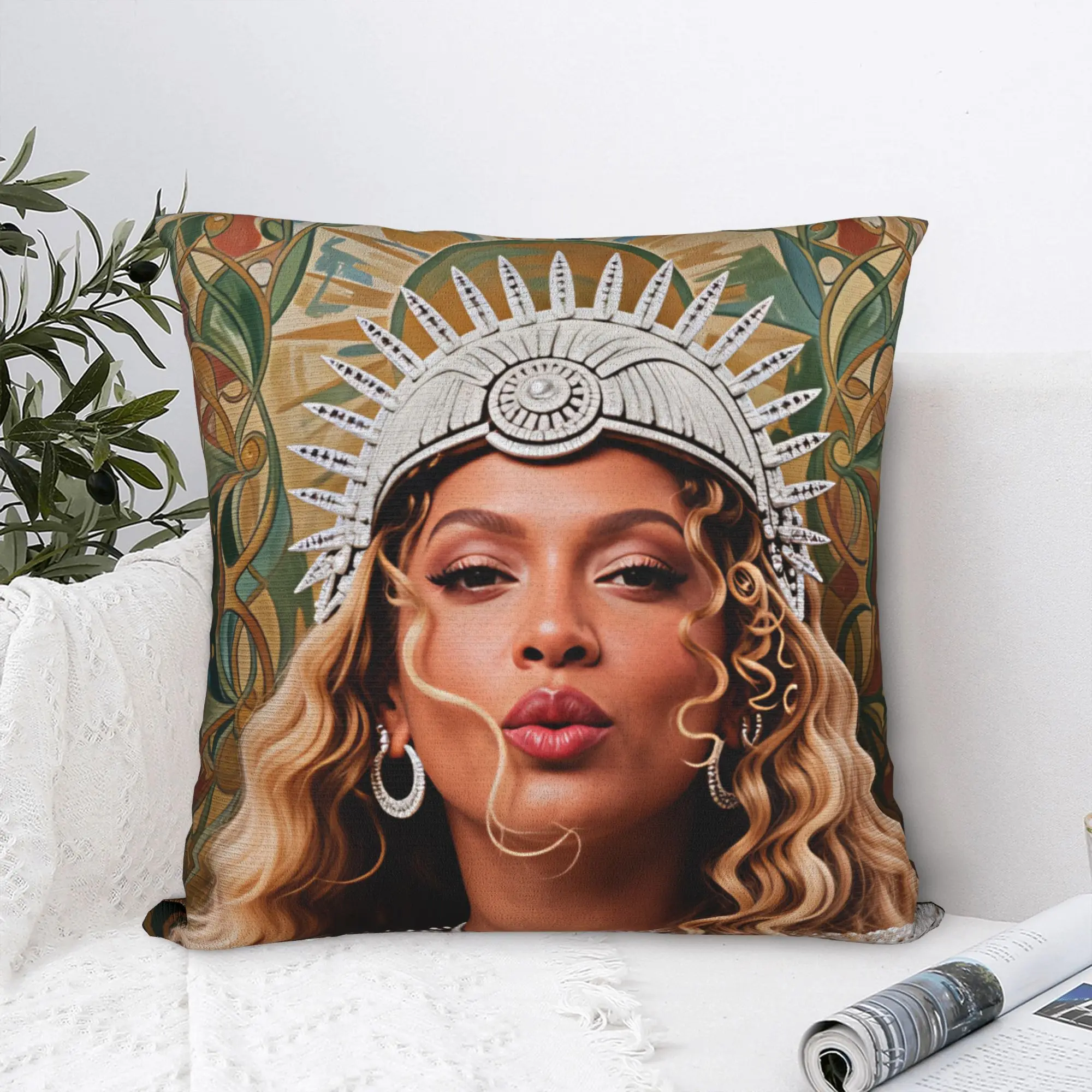 Pop Music Beyonce  Pillow Case  Comfy Pillow Cover For Sofa Bedroom Home Decor Novelty Pillowcases