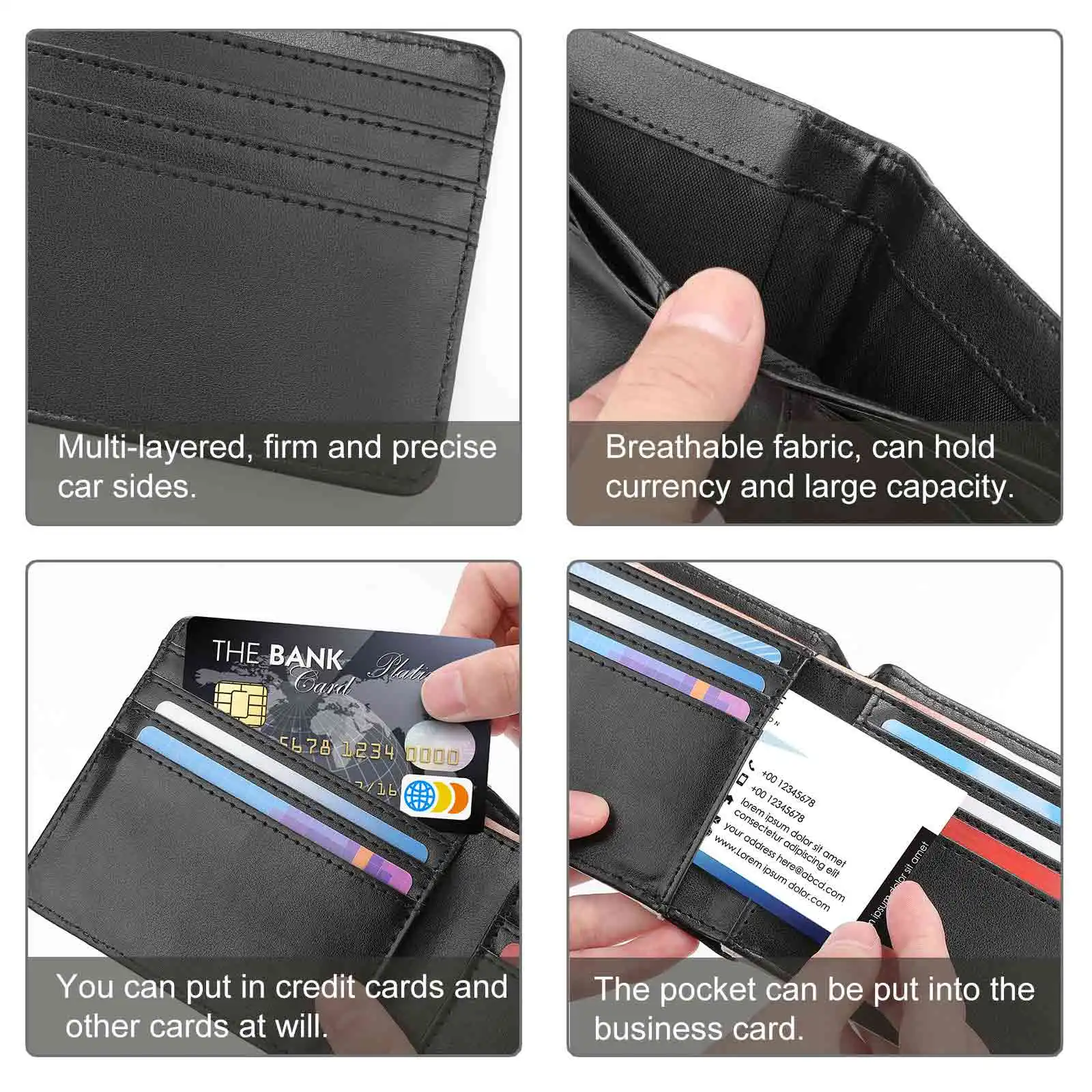 Hyundai I30N Pre Facelift Leather Wallet Men Slim Purse Card Holder Wallets Money Bag Hyundai I30N I30 I20 Veloster N Line N