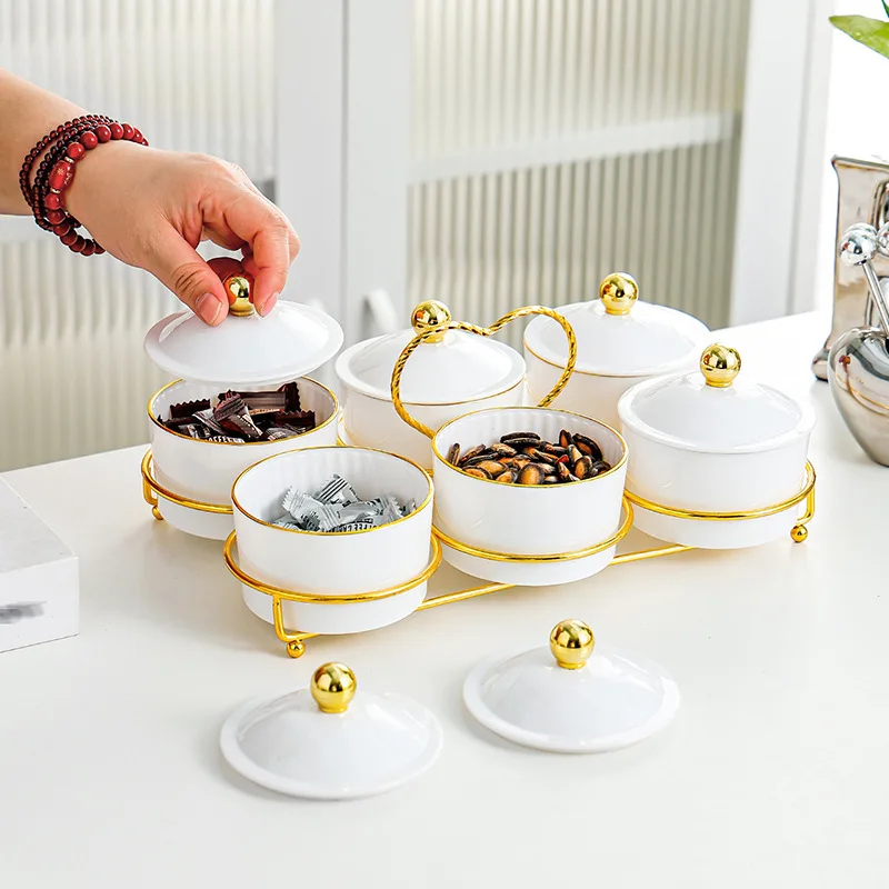 จานผลไม้อบแห้งสุดหรู เหมาะสำหรับใช้ในบ้าน ห้องนั่งเล่น และห้องรับประทานอาหาร