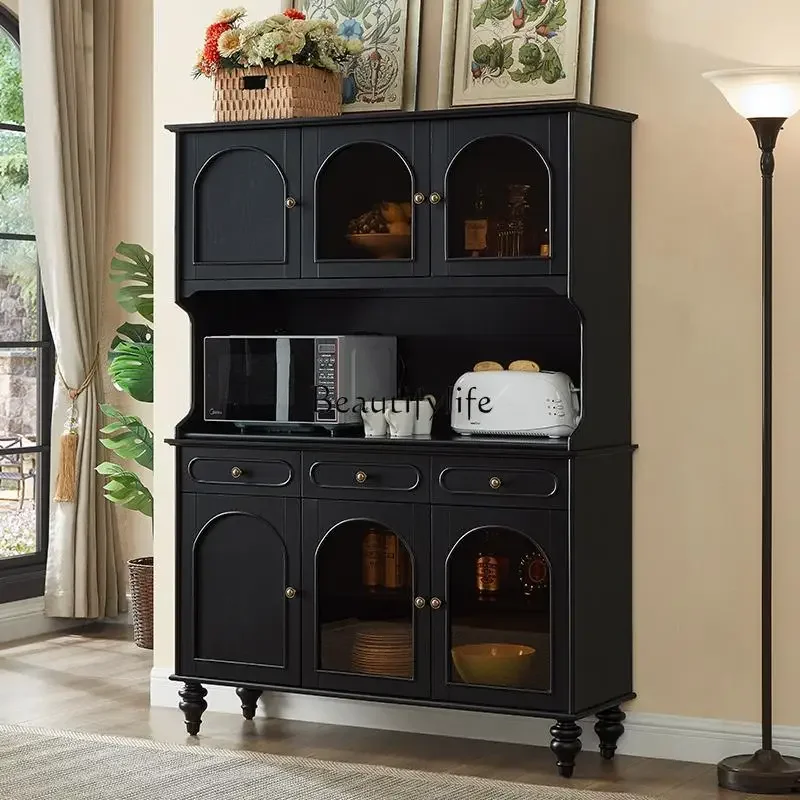 

ls42All solid wood retro style French side cabinet American all solid wood restaurant cabinet