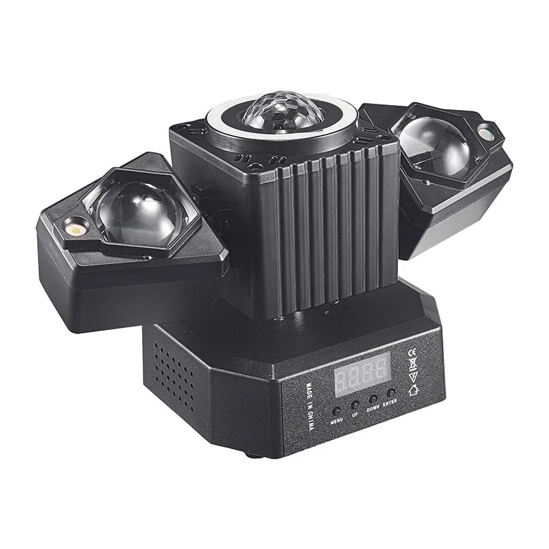 50W Mini RGBW LED Beam Moving Head Light with Magic Ball Remote Control R+G Laser DJ Disco Party Lights For Birthday Wedding Bar