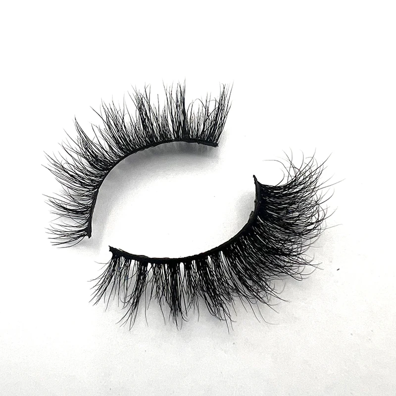 1/5 PAARE 3D Echte Nerz-Wimpern Großhandel Natürliche Wispy 3D Nerz-Kunstwimpern Make-up Nerz-Falschwimpern mit weichem Band für Frauen