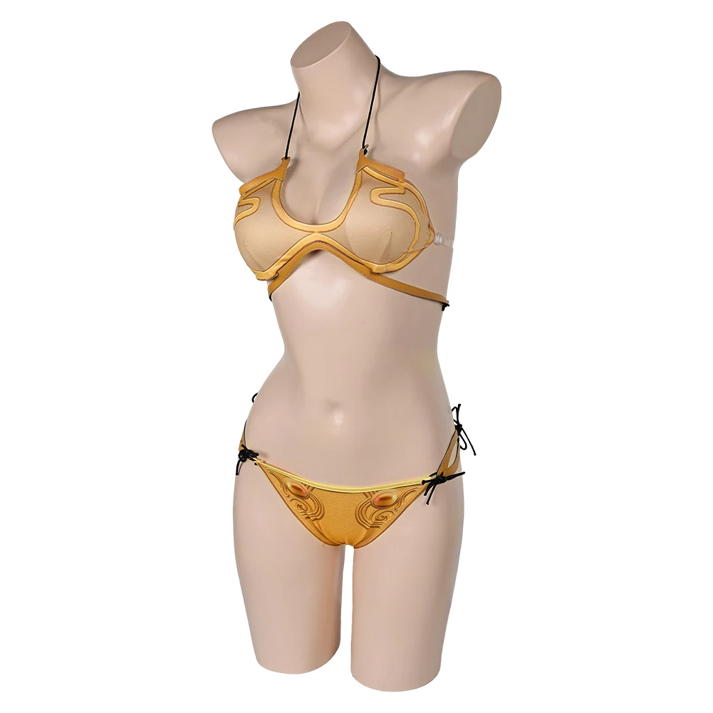 Maillot de Bain Sexy de Princesse Leia pour ixd'Halloween, Tenue de Carnaval, Cosplay, Plage