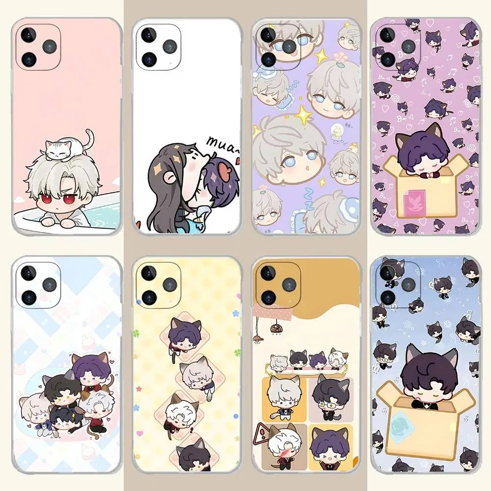 

L-Love and Deepspace Phone Case For iPhone 17,16,15,14,13,12,11 Pro,Max,Plus,X,XS,XR,SE4,E Mini Transparent Soft Cover