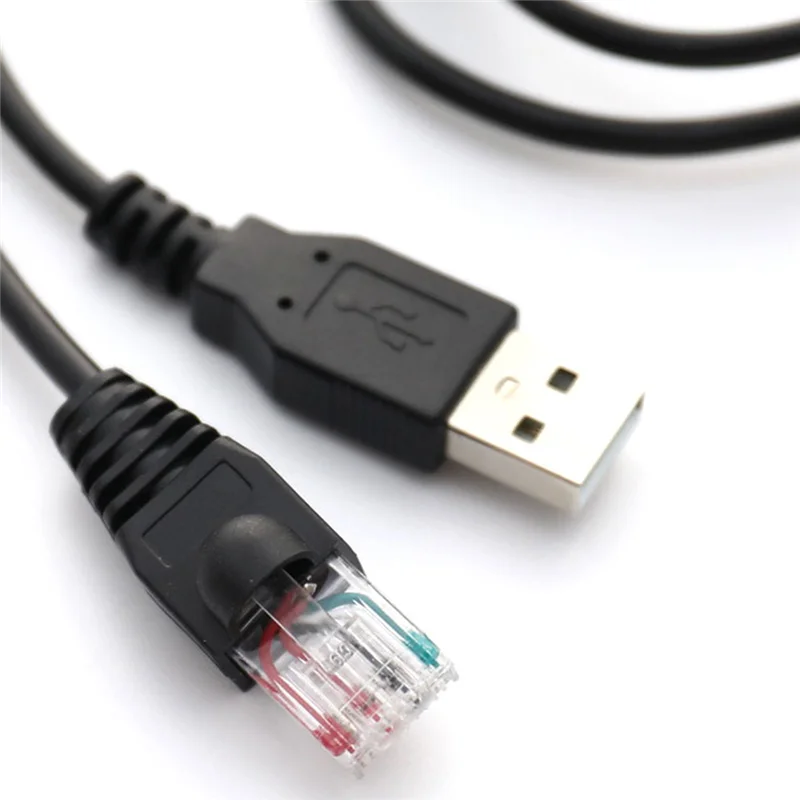 T28C USB To RJ50 Console Cable AP9827 for APC Smart UPS 940-0127B 940-127C 940-0127E with Molded Strain Relief Boot,1.8M