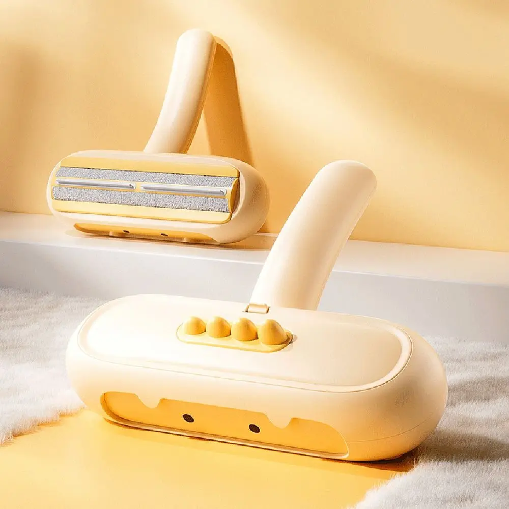 

Reusable Pet Hair Remover Non-slip Handle Electrostatic Adsorption Cats Fur Clean Brush Hair storage box Efficient