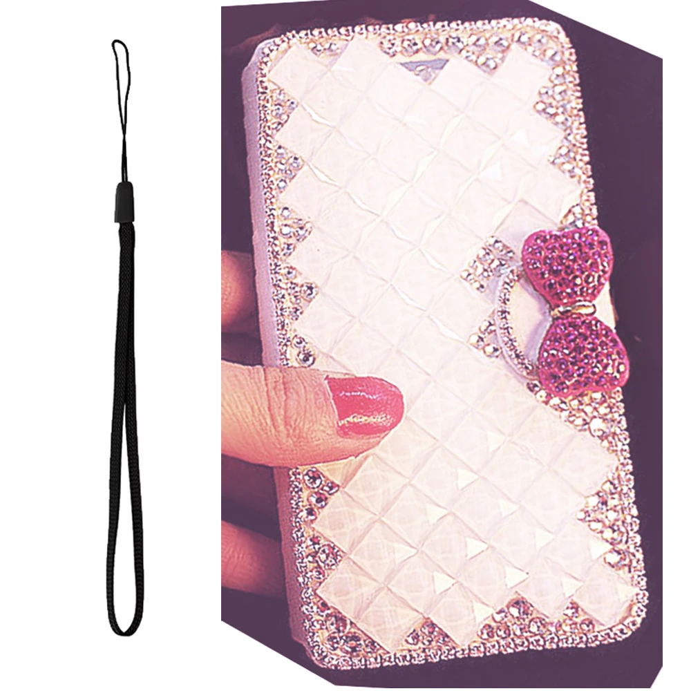 

Crystal Flip Leather Phone Case for Xiaomi 14 Pro Glitter Diamond Cover,Wallet Card Holder and Stand for Women Girls with Strap