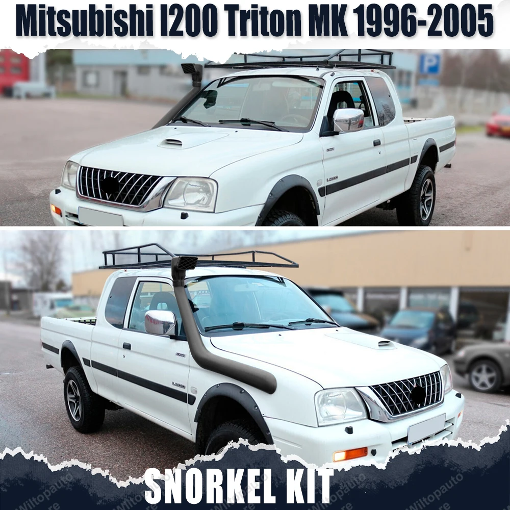 Snorkel Kit Air Ram Intake For Mitsubishi L200 Triton1996-2005 MK Off Road Pickup 4x4 Wading Breath Hose Pipe Car Accessories