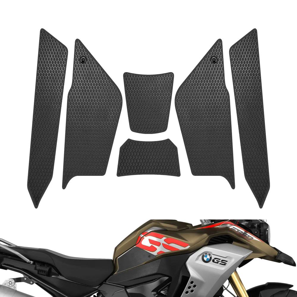 Motorcycle Tank Traction Pad Anti Slip Sticker Gas Knee Grip Protector For BMW F850GS ADV F900GS Adventure 2019 to 2024