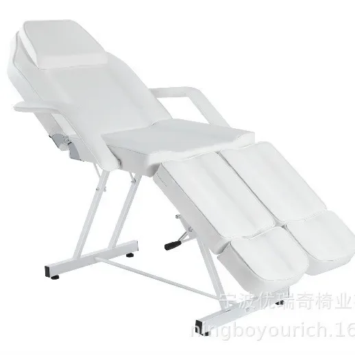 

Массажный стол для рук, кровать для лица, массажная кровать, кровать для наращивания ресниц, салонное кресло с подносом, разделенные подножки (черный) MQAM