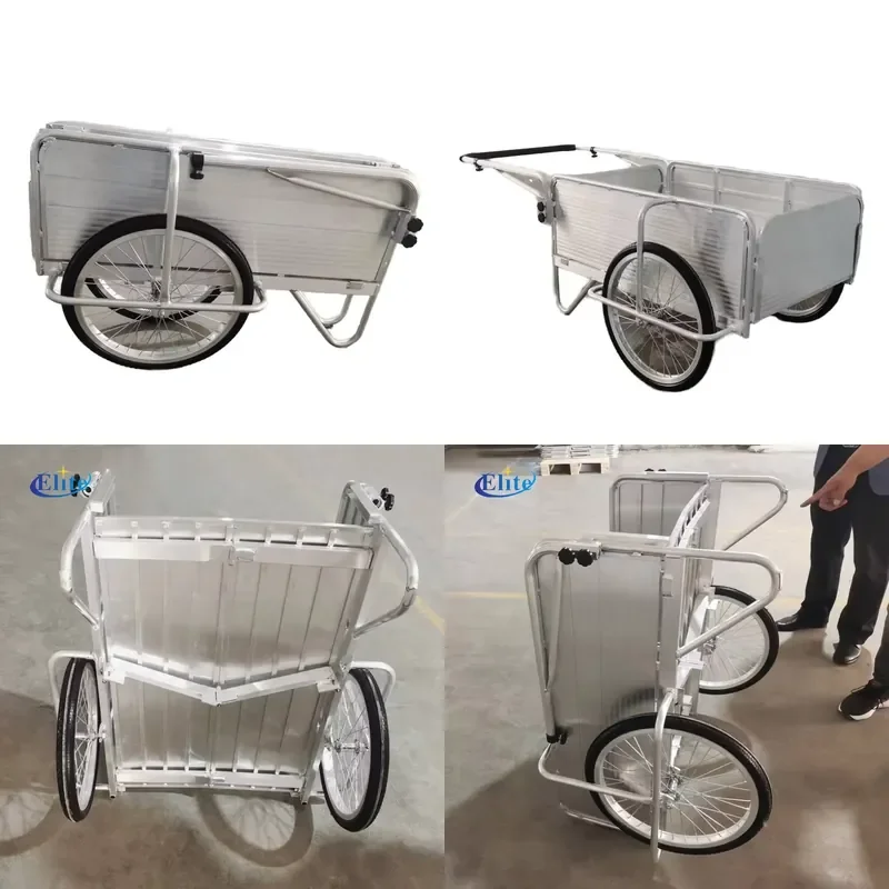 2026 Hot Sale for Aluminum Two-wheel Outdoor Garden Practical Folding Cart Industrial Grade Durable High Cost Performance
