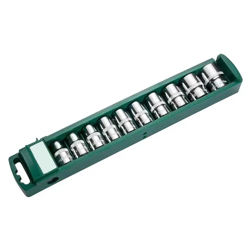 652F 10Pieces Portable Drive Socket Car Repair Tools for Emergency and Routine Fixes