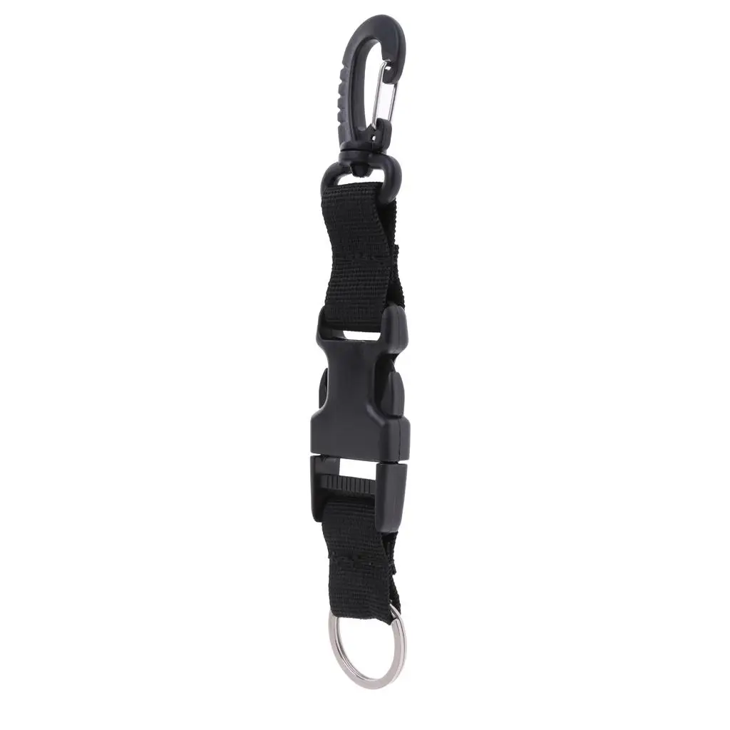 Premium Nylon Scuba Diving Webbing Holder Lanyard Strap & Clip, Split