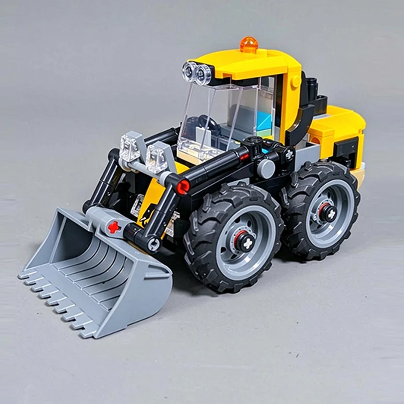 City Car Model MOC Building Bricks Heavy Engineering Loader Modular Technology Gifts Holiday Assemble Toys Suit Display