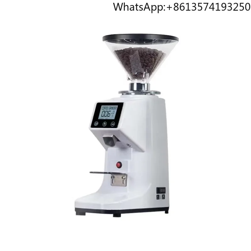 

2025 Commercial Electric 1.5L 750g Bean Container Coffee Bean Grinder 60mm Conical Burr Stainless Steel for Household Hotel Use