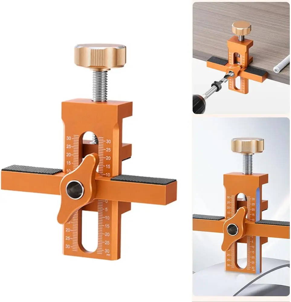 2 in 1 Aluminum alloy Cabinet Door Installation Positioner Cabinet Door Panel Installation Leveler Mounting Cabinet Door Panel