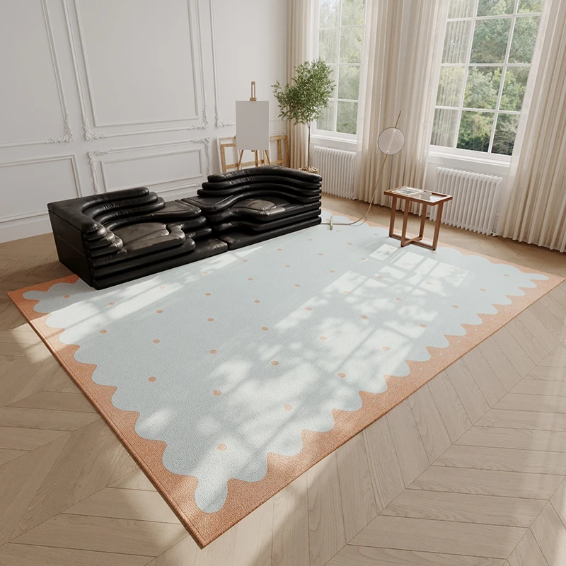 

VIKAMA Simple imitation cashmere pile carpet for living room and bedroom - large area thick floor mat for home decoration