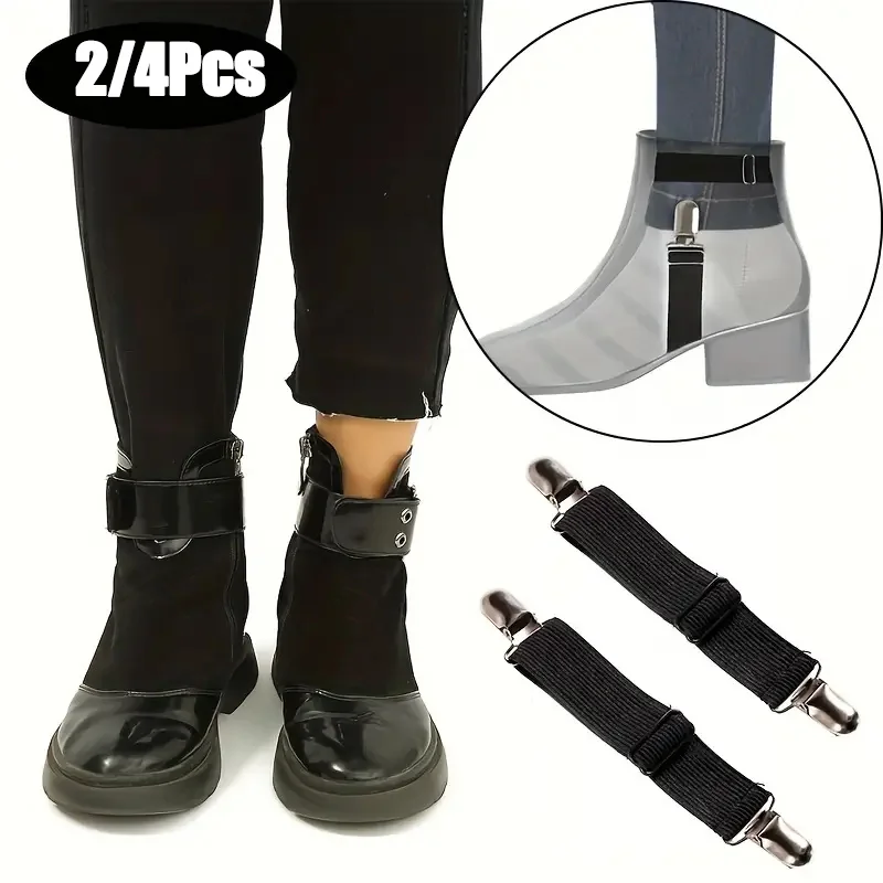 Adjustable Leggings Clip Sweater Clip Brooch Wrinkled Elastic Band Cardigan Clip DIY Buckle Accessories Boot Anti Slip Strap