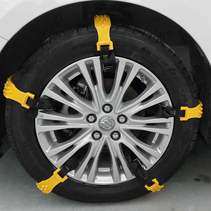 Universal Car Snow Tire Anti-Skid Chain Widened Made of Thickened Rubber Small in Size and Easy To Carry 10PCS