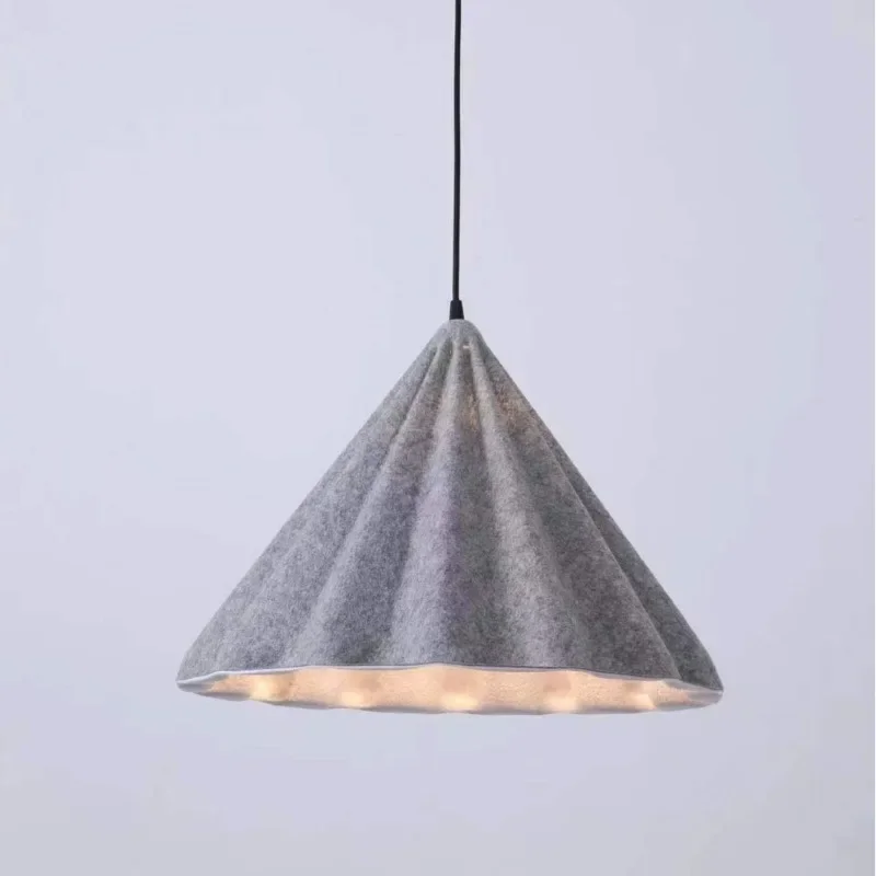 

Felt chandelier, restaurant light bar