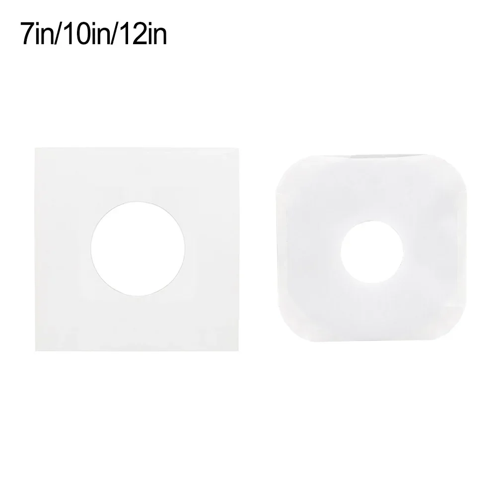 20pcs Outer Vinyl Record Sleeves Covers Adhesive Plastic Record Cover Adhesive Record Bag Record Envelope Mouth Outer Bag