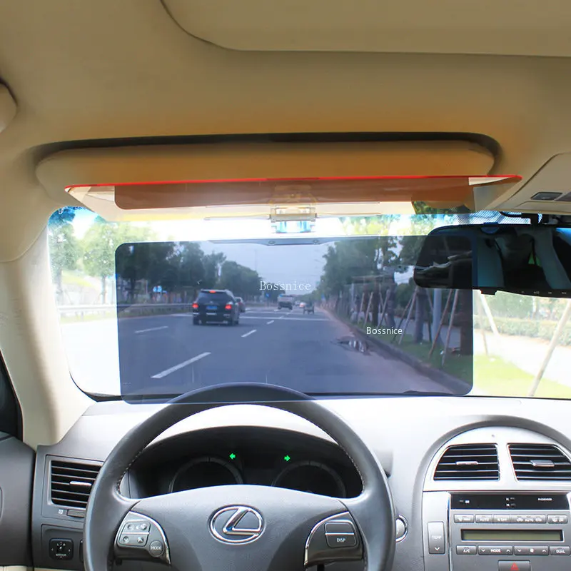 Car Sun Visor Polarized Sunshade Plate Clear Vision Anti-Dazzle Anti-UV Rotatable Adjustable Sun Visor Blocker Car Accessories