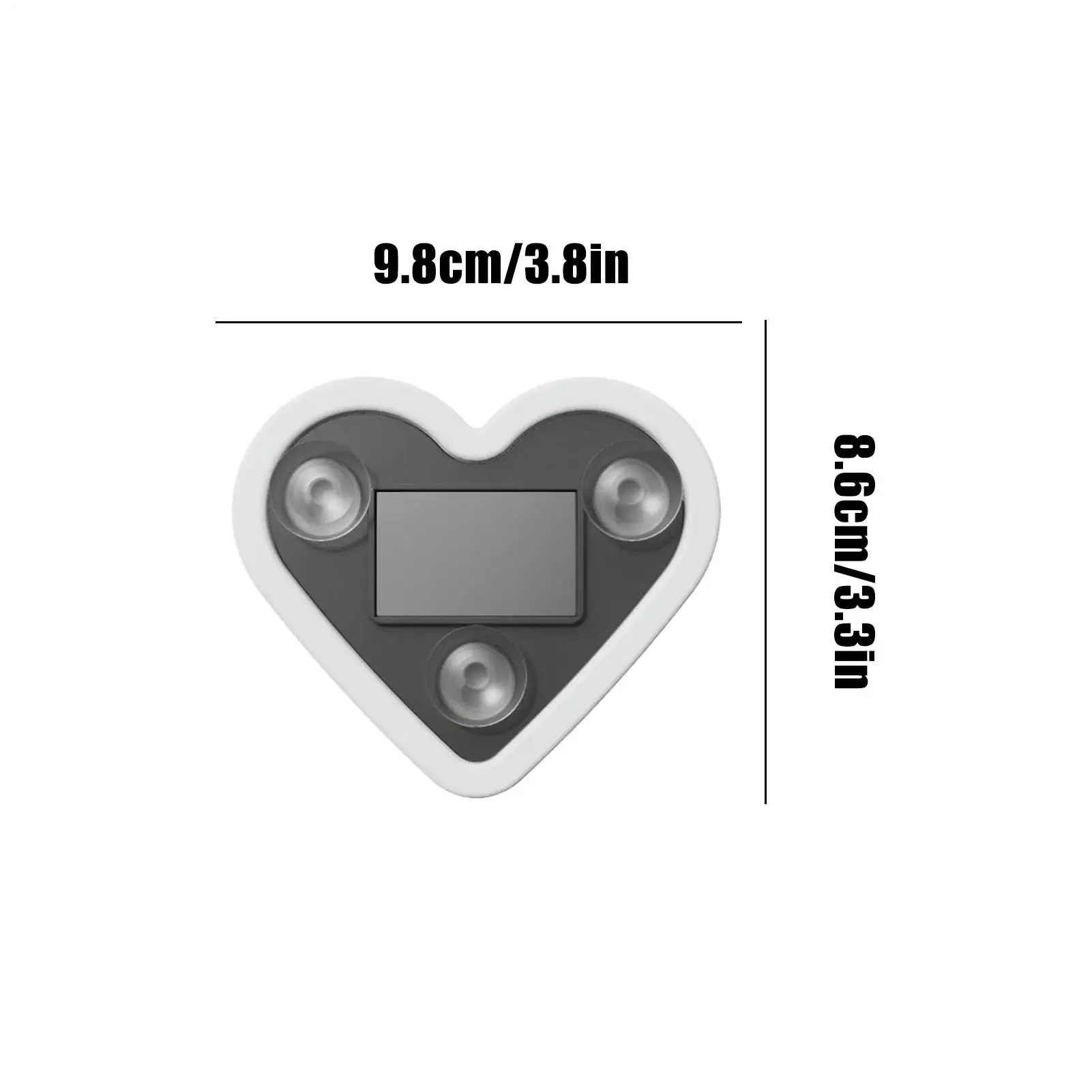 سيارة الشمسية مثلث نافذة على شكل قلب النيون LED ضوء ينبعث منها مصباح لتهيئة الجو الأسلاك الداخلية الحرة LED مصباح لتهيئة الجو #6