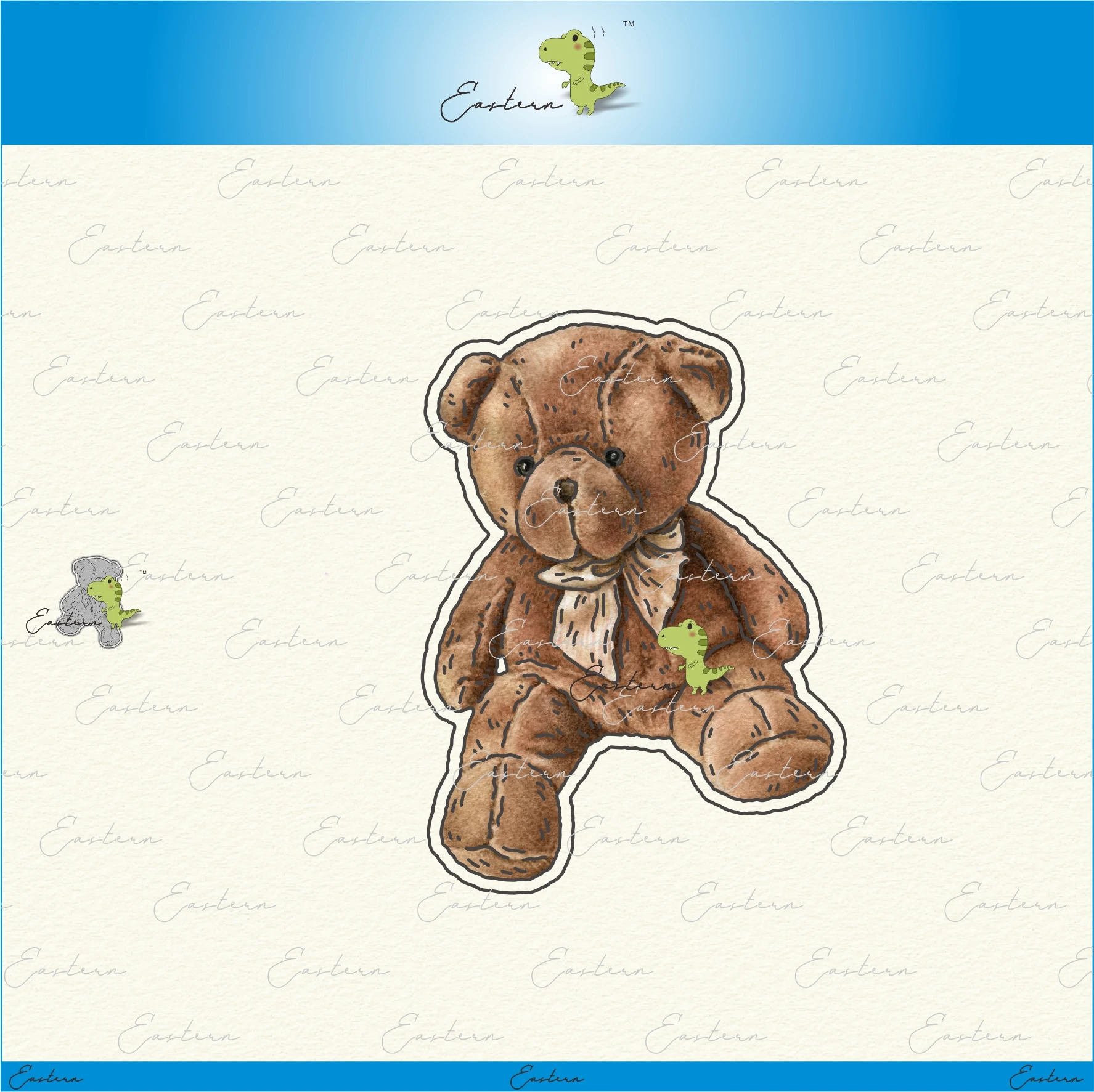 Name The Teddy metal cutting dies 2022 new diy molds Scrapbooking Paper Making die cuts crafts Printed Sheet