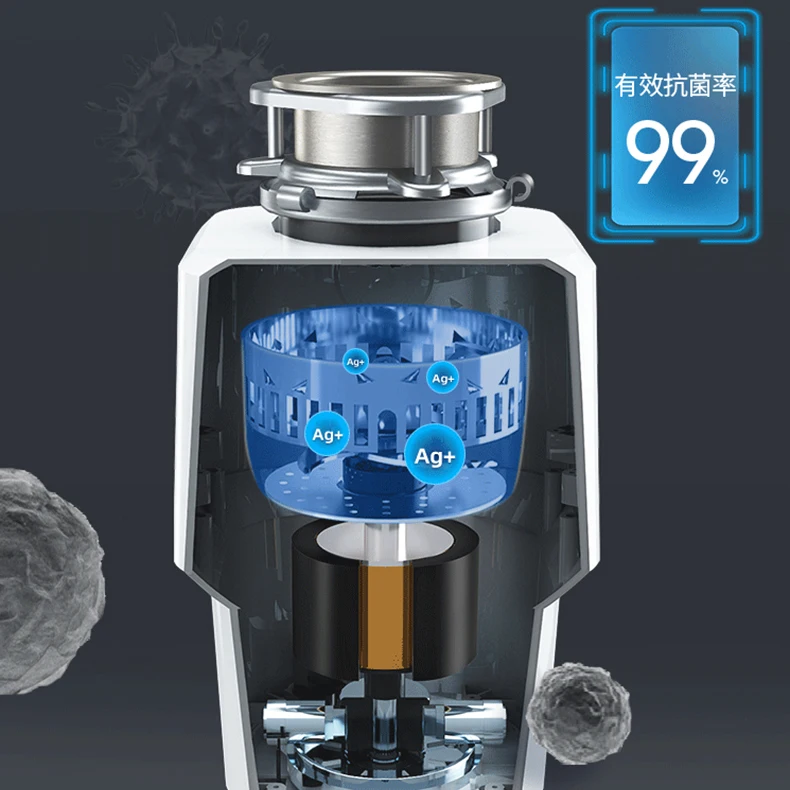 المنزلية 800 واط 1.3L مطحنة الطعام ذكي جهاز التخلص من النفايات الغذائية بالوعة المطبخ التخلص من النفايات