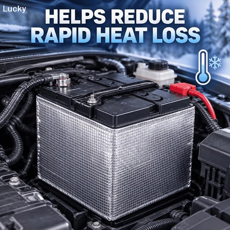 Automotive Battery Heat RV Trailer Boat Fireproof Flexible Marine Winter Battery Blanket Heat CoverLivable Decoration