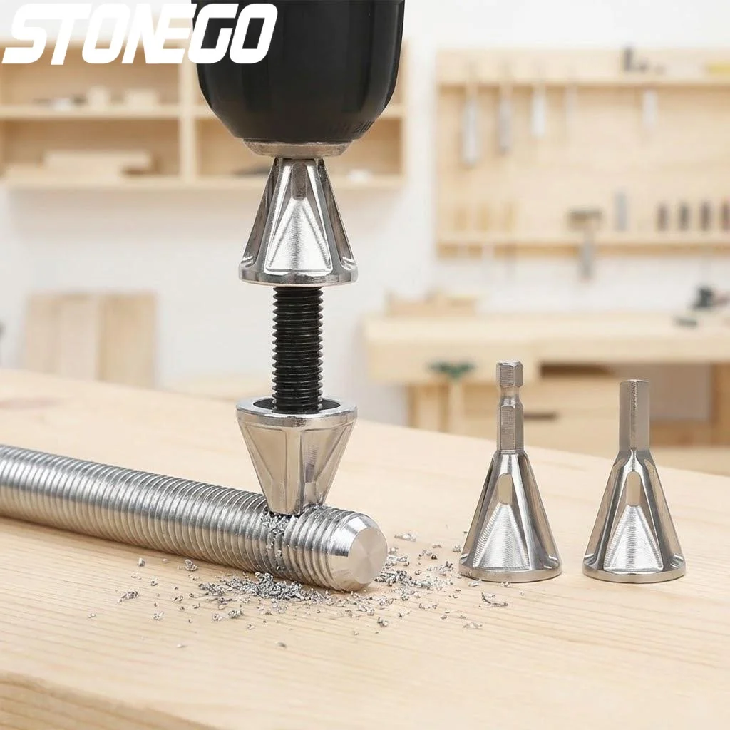 High Speed Steel HSS External Chamfering Deburring Burr Removal Kit 9pcs Set Drill Bit Accessories