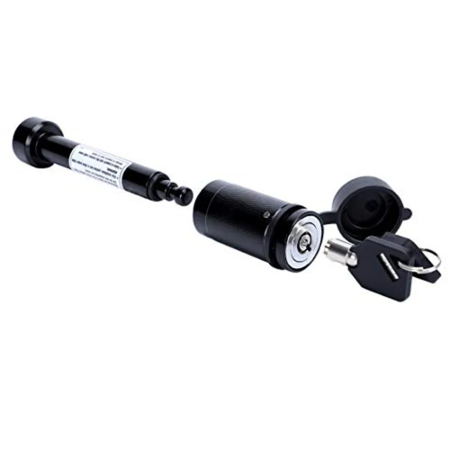 

5/8" Dogbone Hitch Receiver Lock Fits 2" and 2-1/2" Trailer Hitch Receivers Heavy-Duty Carbon Steel Lock with Weather Cap and 2