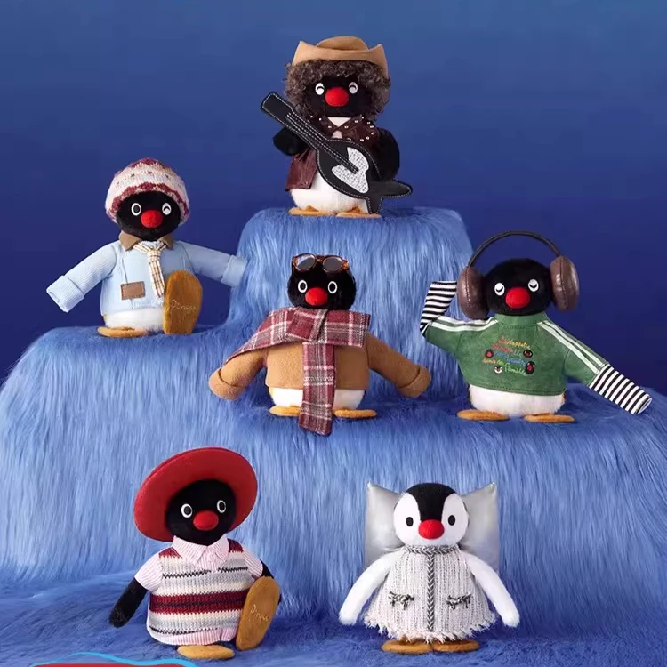 X11 PINGU 45th Anniversary VINTAGE OOTD Vinyl Dolls Trendy Toys Cute Doll Decoration Children Toy Birthday Gift for Kids