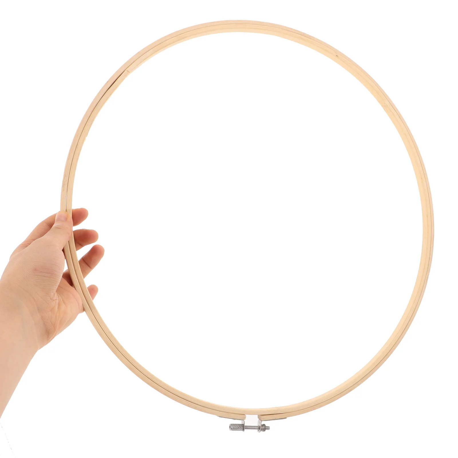 1Pcs Bamboo Embroidery Hoop Circle 36cm Smooth Fabric Fix DIY Needlework Cross Stitch Decoration Frame Embroidery Hoop