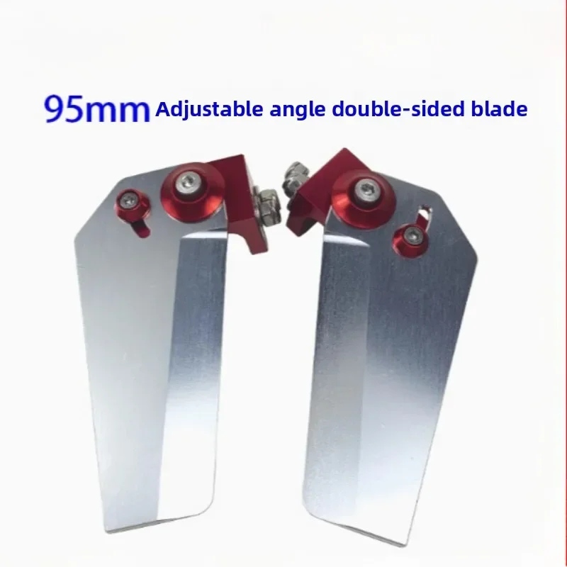 

New 95mm Stainless Steel Steering Assist Water Knife for RC Offshore Racing Boats – Metal Steering Fins for O-Boat Models 1 Pair