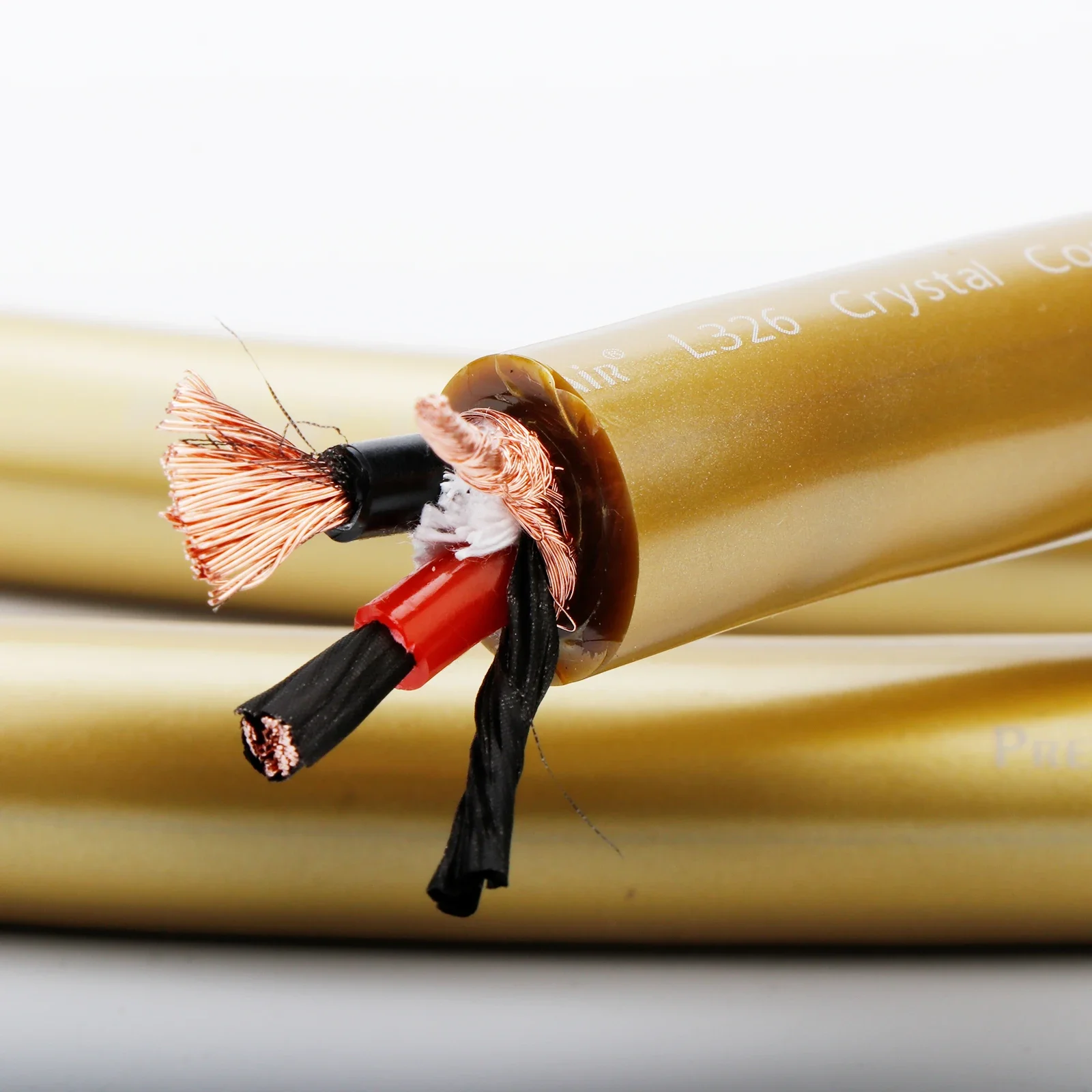 L326kabel Speaker pengisi katun murni dengan pelindung Graphene untuk penggemar Audio HiFi DIY-11AWG, isolasi PVC, katun murni